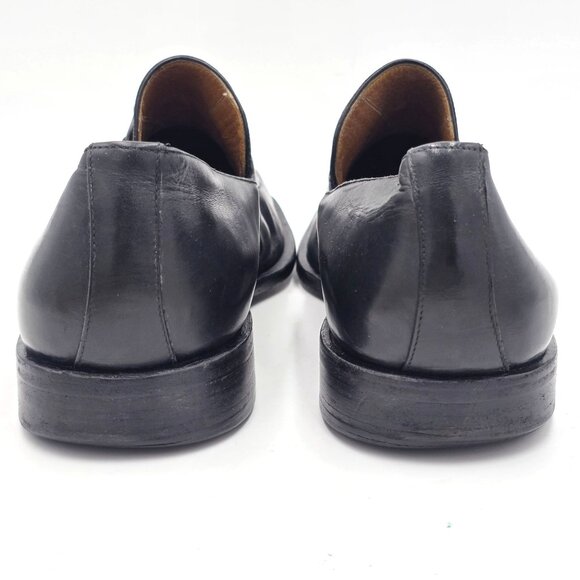 Vintage Mauri Millennium Men Size 13 Black Leather Dress Shoes Italy Bit Loafers - Picture 7 of 11